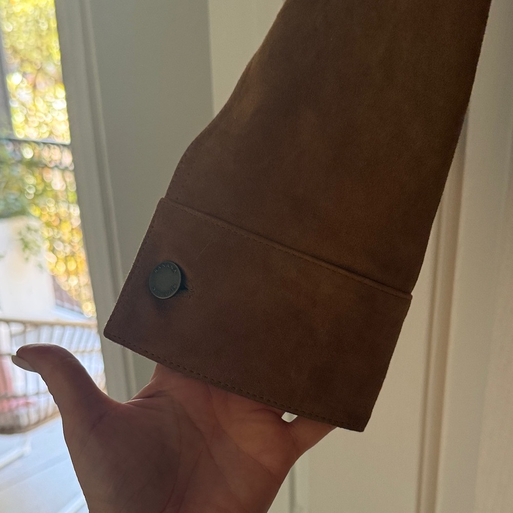 Banana Republic Tan Suede Trucker Jacket - Picture 5 of 10